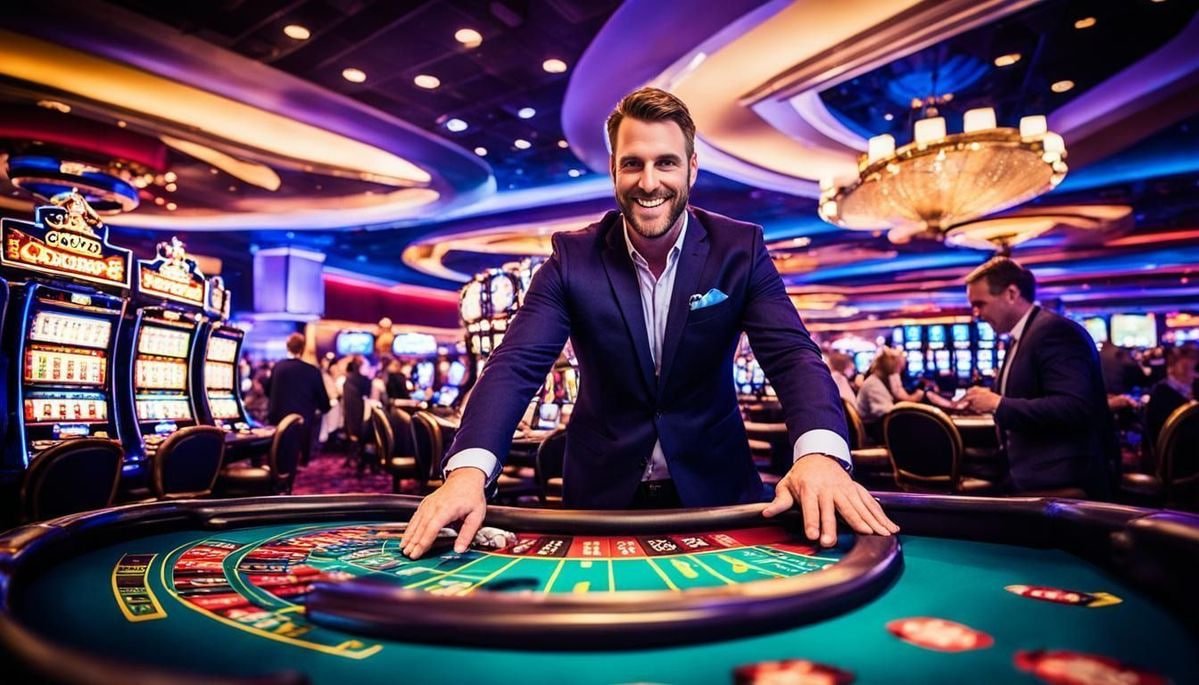 Live Dealer ကတ်ဂိမ်း Baccarat ကစားနေသောမြင်ကွင်း